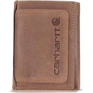 Men's Rugged Leather Triple Stitch Wallet